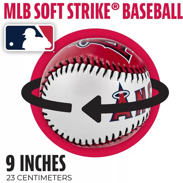 Franklin Sports MLB UnisexAdult MLB Team Logo Soft BaseballsTeam Color