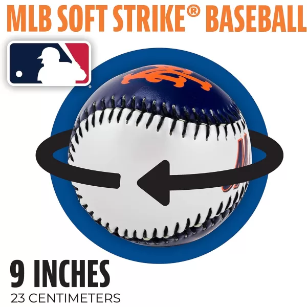 Franklin Sports MLB UnisexAdult MLB Team Logo Soft BaseballsTeam Color