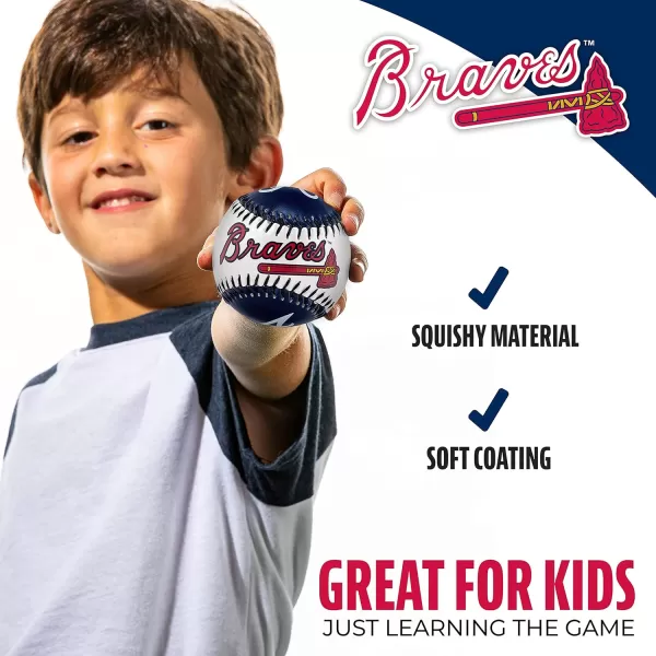 Franklin Sports MLB UnisexAdult MLB Team Logo Soft BaseballsTeam Color