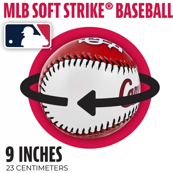 Franklin Sports MLB UnisexAdult MLB Team Logo Soft BaseballsTeam Color