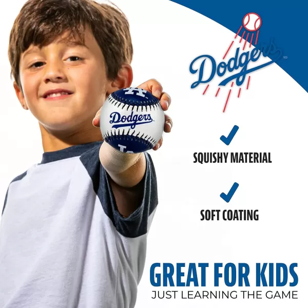Franklin Sports MLB UnisexAdult MLB Team Logo Soft BaseballsTeam Color