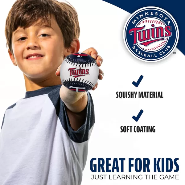 Franklin Sports MLB UnisexAdult MLB Team Logo Soft BaseballsTeam Color