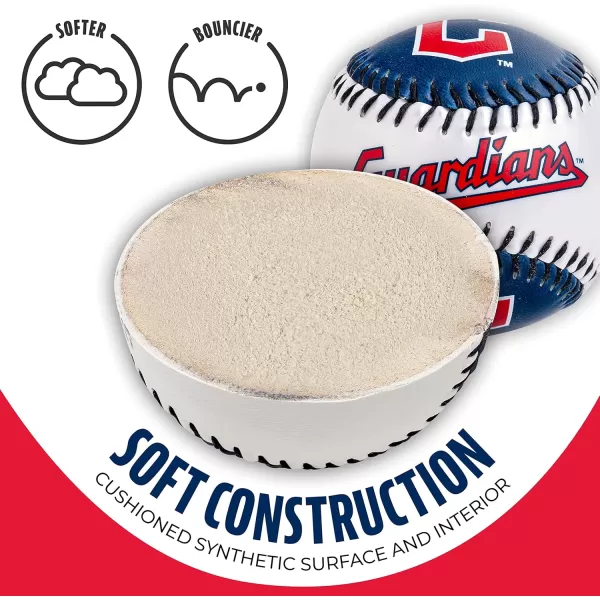 Franklin Sports MLB UnisexAdult MLB Team Logo Soft BaseballsTeam Color