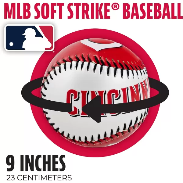 Franklin Sports MLB UnisexAdult MLB Team Logo Soft BaseballsTeam Color