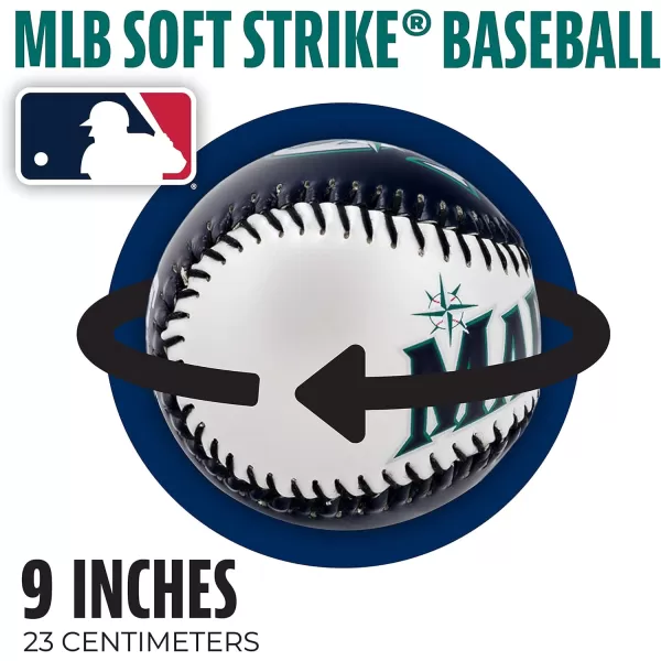 Franklin Sports MLB UnisexAdult MLB Team Logo Soft BaseballsTeam Color
