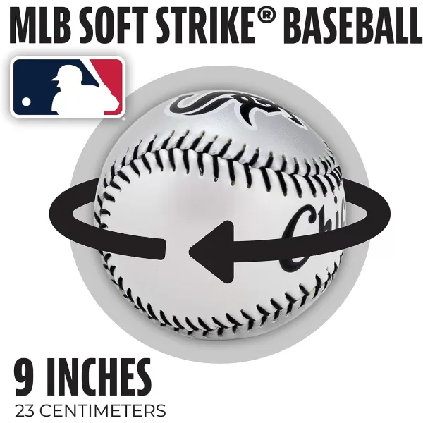 Franklin Sports MLB UnisexAdult MLB Team Logo Soft BaseballsTeam Color