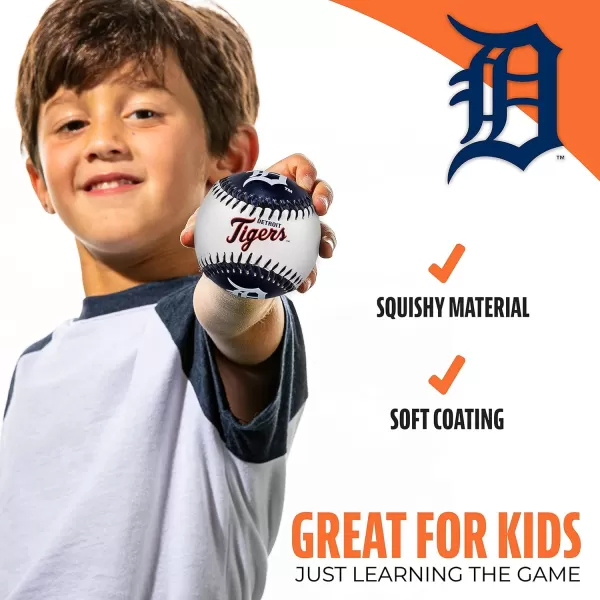 Franklin Sports MLB UnisexAdult MLB Team Logo Soft BaseballsTeam Color