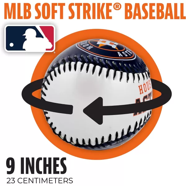 Franklin Sports MLB UnisexAdult MLB Team Logo Soft BaseballsTeam Color