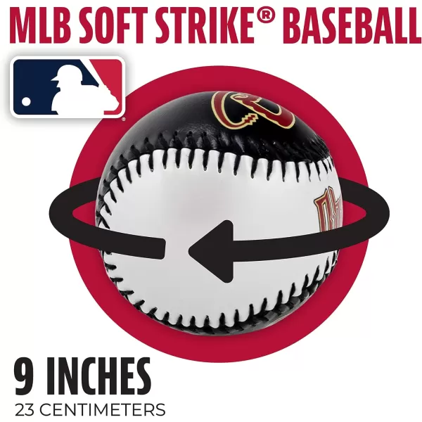 Franklin Sports MLB UnisexAdult MLB Team Logo Soft BaseballsTeam Color