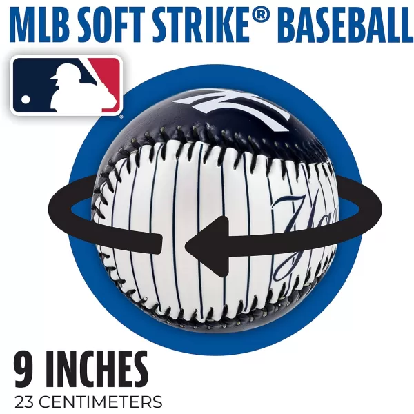 Franklin Sports MLB UnisexAdult MLB Team Logo Soft BaseballsTeam Color