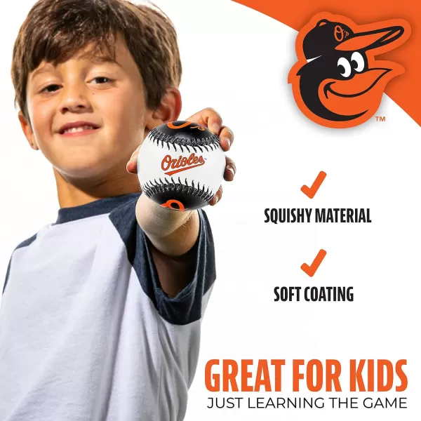 Franklin Sports MLB UnisexAdult MLB Team Logo Soft BaseballsTeam Color