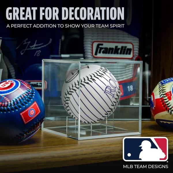 Franklin Sports MLB UnisexAdult MLB Team Logo Soft BaseballsTeam Color
