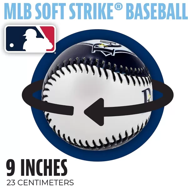Franklin Sports MLB UnisexAdult MLB Team Logo Soft BaseballsTeam Color