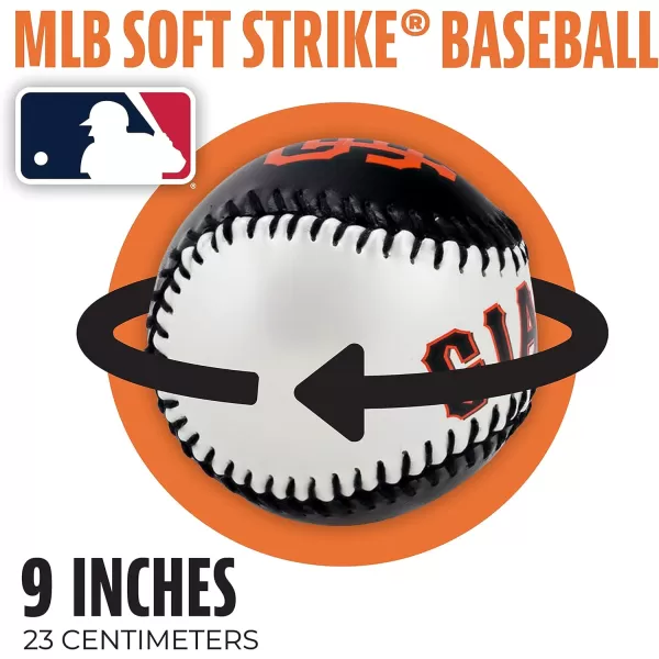 Franklin Sports MLB UnisexAdult MLB Team Logo Soft BaseballsTeam Color