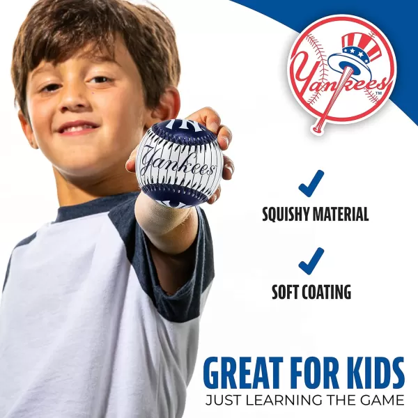 Franklin Sports MLB UnisexAdult MLB Team Logo Soft BaseballsTeam Color