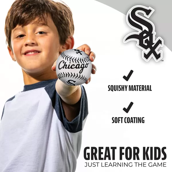 Franklin Sports MLB UnisexAdult MLB Team Logo Soft BaseballsTeam Color