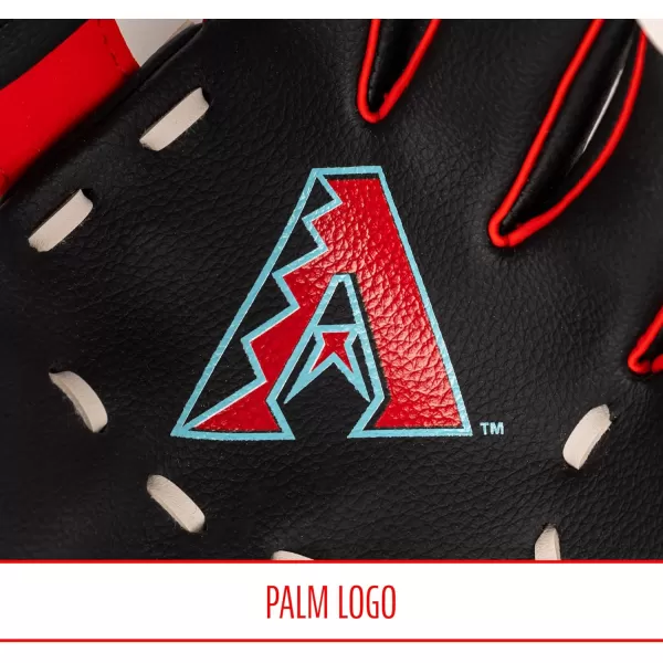 Franklin Sports MLB Youth Teeball Glove and Ball Set  Kids Baseball and Teeball Glove and Ball  Perfect First Kids Glove  95quotArizona Diamondbacks