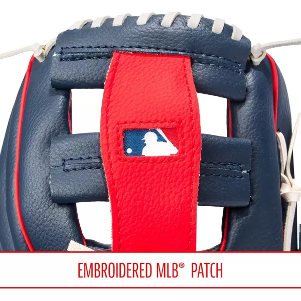 Franklin Sports MLB Youth Teeball Glove and Ball Set  Kids Baseball and Teeball Glove and Ball  Perfect First Kids Glove  95quotBoston Red Sox