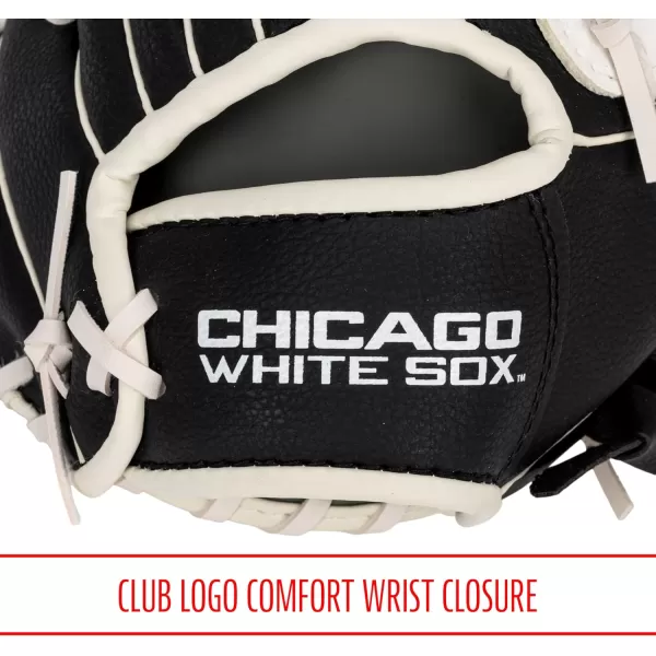 Franklin Sports MLB Youth Teeball Glove and Ball Set  Kids Baseball and Teeball Glove and Ball  Perfect First Kids Glove  95quotChicago White Sox