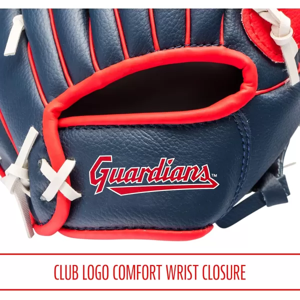 Franklin Sports MLB Youth Teeball Glove and Ball Set  Kids Baseball and Teeball Glove and Ball  Perfect First Kids Glove  95quotCleveland Guardians
