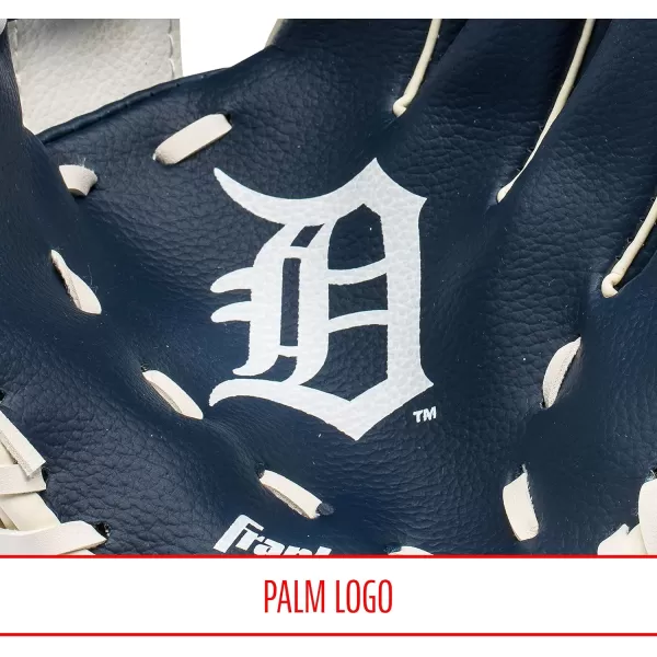 Franklin Sports MLB Youth Teeball Glove and Ball Set  Kids Baseball and Teeball Glove and Ball  Perfect First Kids Glove  95quotDetroit Tigers