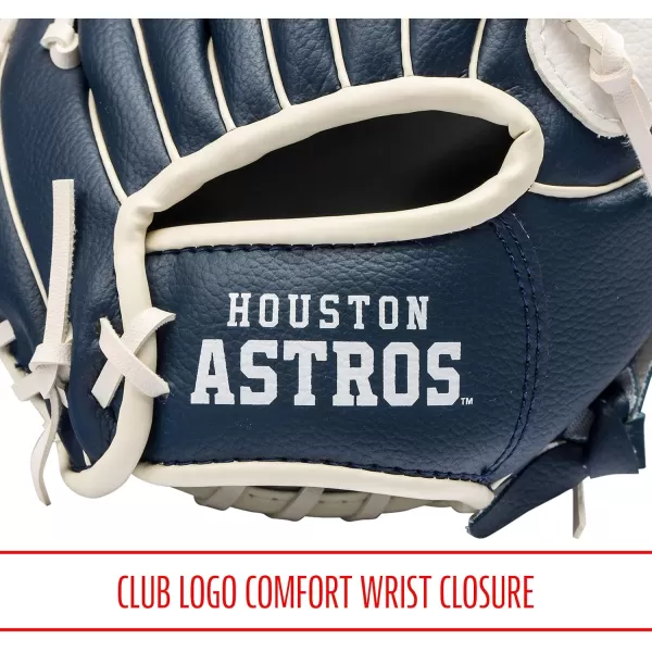 Franklin Sports MLB Youth Teeball Glove and Ball Set  Kids Baseball and Teeball Glove and Ball  Perfect First Kids Glove  95quotHouston Astros