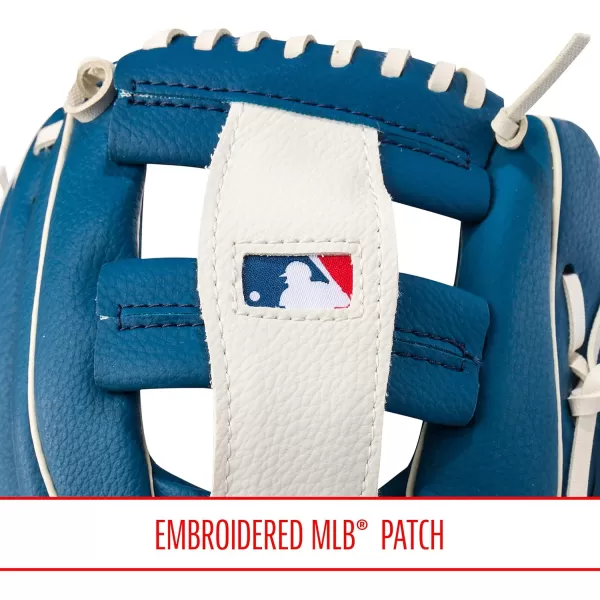 Franklin Sports MLB Youth Teeball Glove and Ball Set  Kids Baseball and Teeball Glove and Ball  Perfect First Kids Glove  95quotLos Angeles Dodgers