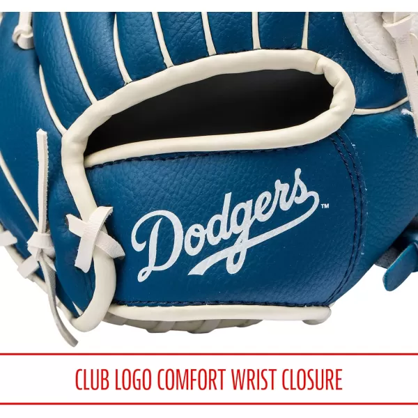 Franklin Sports MLB Youth Teeball Glove and Ball Set  Kids Baseball and Teeball Glove and Ball  Perfect First Kids Glove  95quotLos Angeles Dodgers