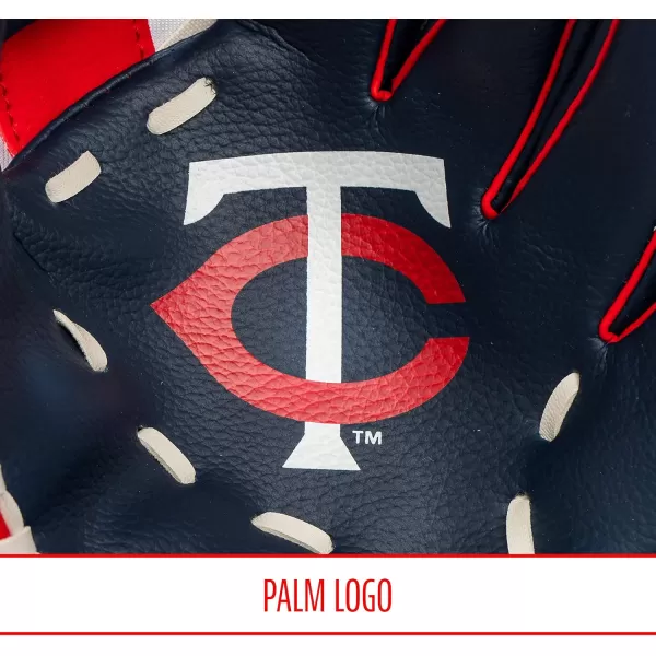 Franklin Sports MLB Youth Teeball Glove and Ball Set  Kids Baseball and Teeball Glove and Ball  Perfect First Kids Glove  95quotMinnesota Twins