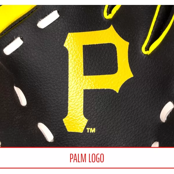 Franklin Sports MLB Youth Teeball Glove and Ball Set  Kids Baseball and Teeball Glove and Ball  Perfect First Kids Glove  95quotPittsburgh Pirates