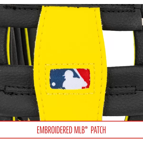 Franklin Sports MLB Youth Teeball Glove and Ball Set  Kids Baseball and Teeball Glove and Ball  Perfect First Kids Glove  95quotPittsburgh Pirates