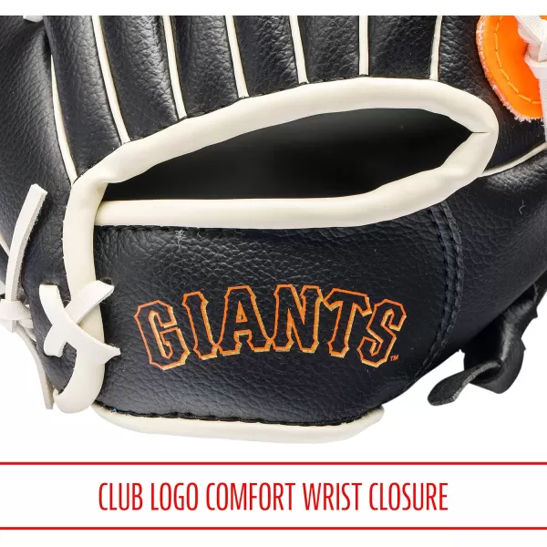 Franklin Sports MLB Youth Teeball Glove and Ball Set  Kids Baseball and Teeball Glove and Ball  Perfect First Kids Glove  95quotSan Francisco Giants
