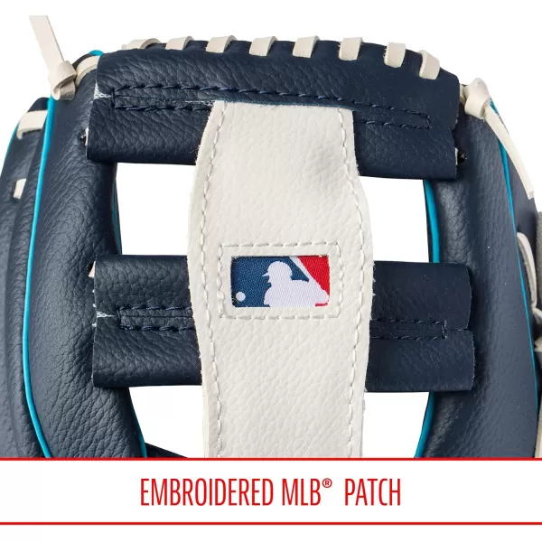 Franklin Sports MLB Youth Teeball Glove and Ball Set  Kids Baseball and Teeball Glove and Ball  Perfect First Kids Glove  95quotTampa Bay Rays