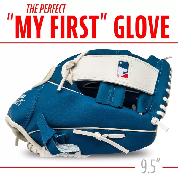 Franklin Sports MLB Youth Teeball Glove and Ball Set  Kids Baseball and Teeball Glove and Ball  Perfect First Kids Glove  95quotToronto Blue Jays