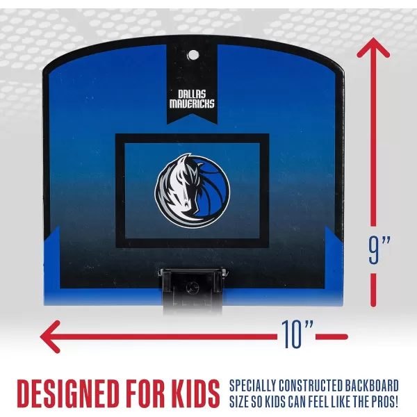 Franklin Sports NBA Mini Over the Door Basketball Hoop  Kids Indoor Mini Basketball Hoop with Basketball  NBA Fan Shop Mini Hoop for Bedroom  Office  Over the Door Mini Hoop SetDallas Mavericks
