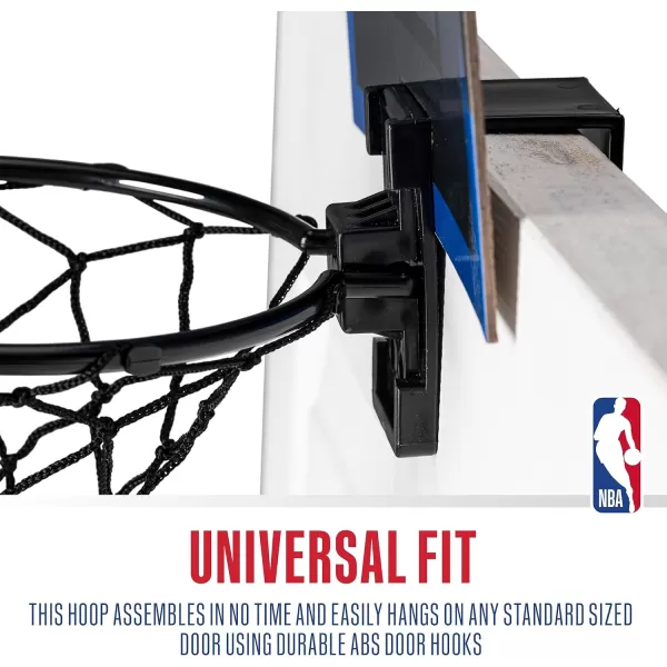 Franklin Sports NBA Mini Over the Door Basketball Hoop  Kids Indoor Mini Basketball Hoop with Basketball  NBA Fan Shop Mini Hoop for Bedroom  Office  Over the Door Mini Hoop SetDallas Mavericks