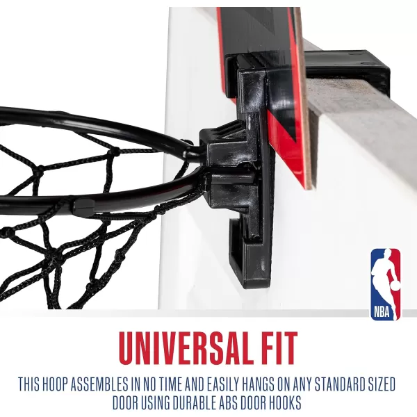 Franklin Sports NBA Mini Over the Door Basketball Hoop  Kids Indoor Mini Basketball Hoop with Basketball  NBA Fan Shop Mini Hoop for Bedroom  Office  Over the Door Mini Hoop SetChicago Bulls