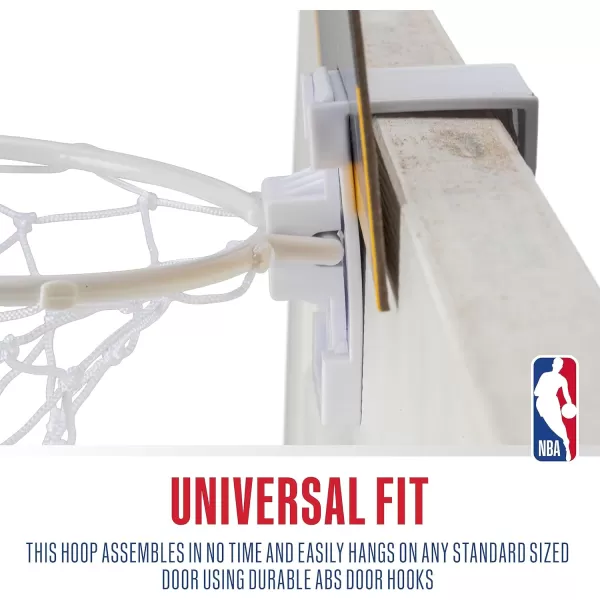 Franklin Sports NBA Mini Over the Door Basketball Hoop  Kids Indoor Mini Basketball Hoop with Basketball  NBA Fan Shop Mini Hoop for Bedroom  Office  Over the Door Mini Hoop SetDenver Nuggets