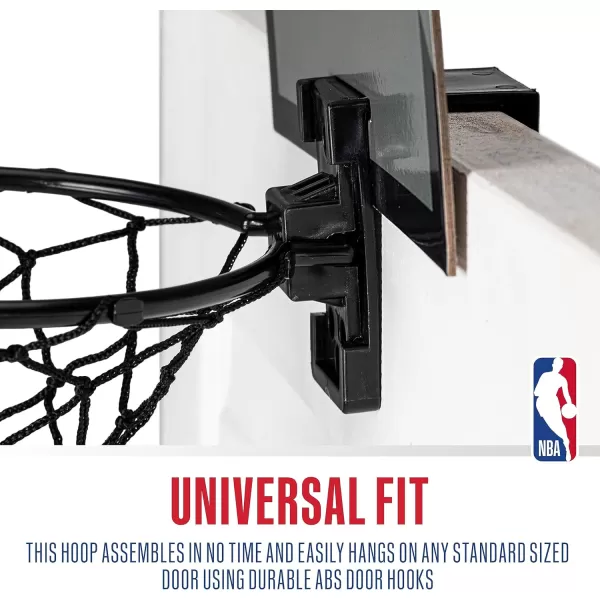 Franklin Sports NBA Mini Over the Door Basketball Hoop  Kids Indoor Mini Basketball Hoop with Basketball  NBA Fan Shop Mini Hoop for Bedroom  Office  Over the Door Mini Hoop SetBrooklyn Nets