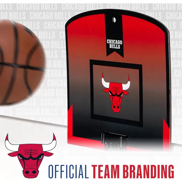 Franklin Sports NBA Mini Over the Door Basketball Hoop  Kids Indoor Mini Basketball Hoop with Basketball  NBA Fan Shop Mini Hoop for Bedroom  Office  Over the Door Mini Hoop SetChicago Bulls