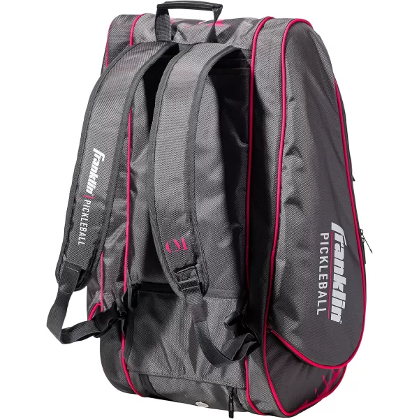Franklin Sports Pickleball Paddle Bag  Pro Series Pickleball Bags for Paddles Pickleballs Gear  Equipment  Pickleball Paddle Bags for Men  Women  Perfect for Gear  AccessoriesGrayPink