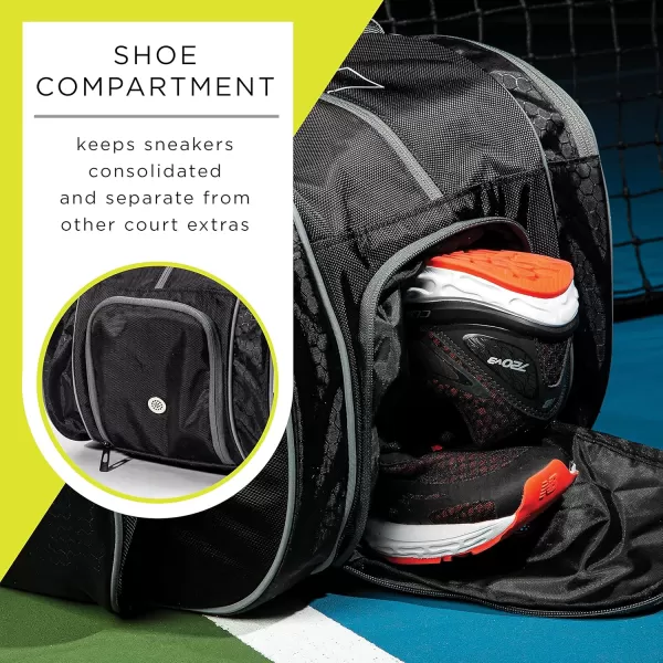 Franklin Sports Pickleball Paddle Bag  Pro Series Pickleball Bags for Paddles Pickleballs Gear  Equipment  Pickleball Paddle Bags for Men  Women  Perfect for Gear  AccessoriesBlack