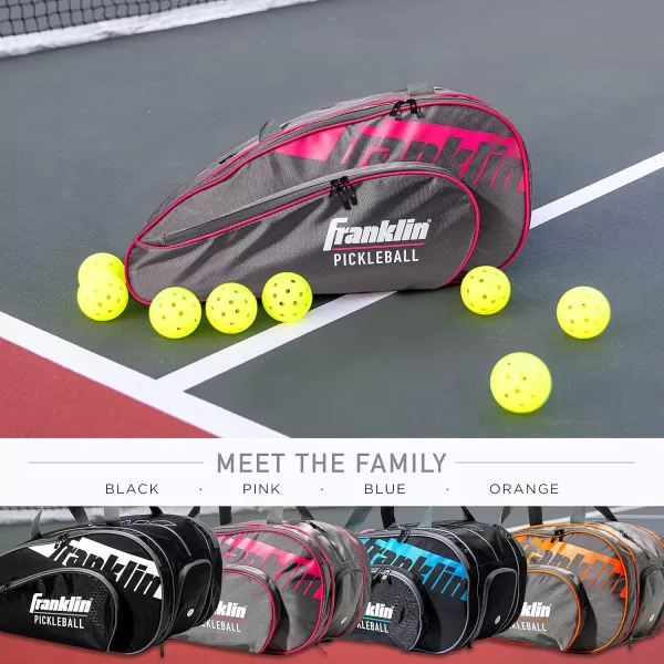 Franklin Sports Pickleball Paddle Bag  Pro Series Pickleball Bags for Paddles Pickleballs Gear  Equipment  Pickleball Paddle Bags for Men  Women  Perfect for Gear  AccessoriesGrayPink