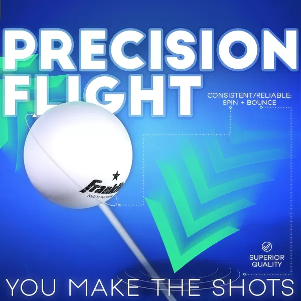 Franklin Sports Ping Pong Balls  Official Size  Weight White 40mm Table Tennis One Star Professional Durable High Performance 12 Count Pack of 1 Packaging may vary WhitePack of 36
