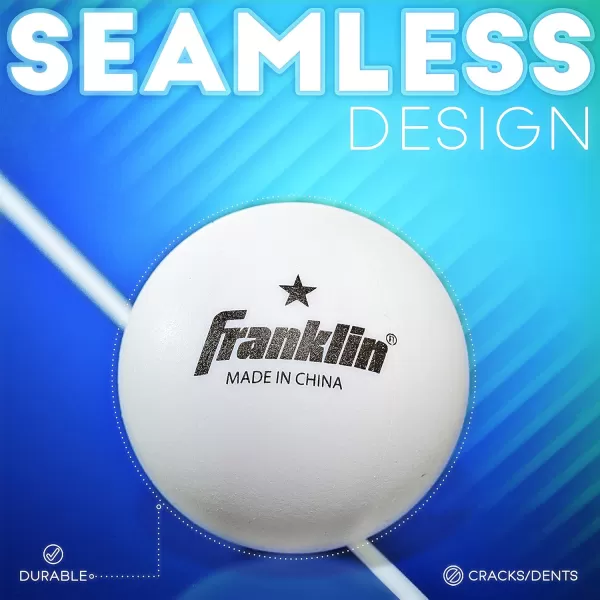 Franklin Sports Ping Pong Balls  Official Size  Weight White 40mm Table Tennis One Star Professional Durable High Performance 12 Count Pack of 1 Packaging may vary WhitePack of 36