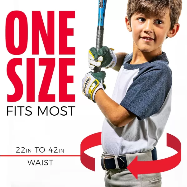 Franklin Sports Youth Boys  Girls Adjustable Belts for Baseball  Softball Pants22 to 48quot WaistOrange
