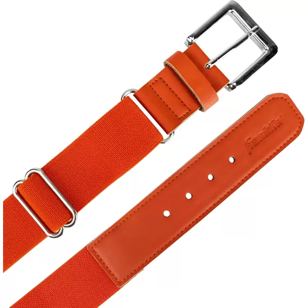 Franklin Sports Youth Boys  Girls Adjustable Belts for Baseball  Softball Pants22 to 48quot WaistOrange