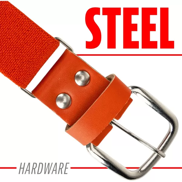 Franklin Sports Youth Boys  Girls Adjustable Belts for Baseball  Softball Pants22 to 48quot WaistOrange