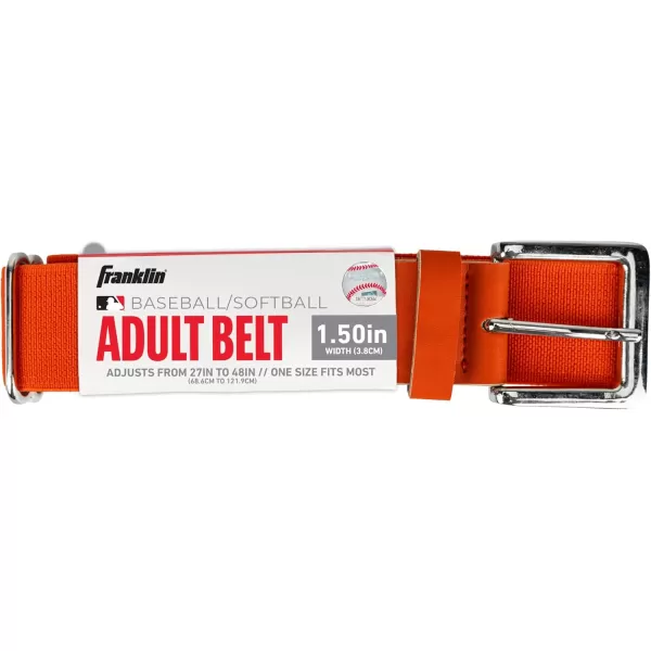 Franklin Sports Youth Boys  Girls Adjustable Belts for Baseball  Softball Pants22 to 48quot WaistOrange