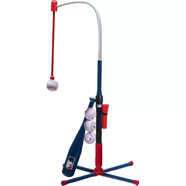 Franklin Sports GrowwithMe Kids Baseball Batting Tee  Stand Set for Youth  Toddlers  Youth Baseball Softball  Teeball Hitting Tee Set for Boys  GirlsGrow With Me Tee  MLB Baseball